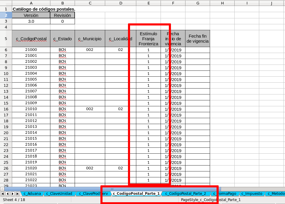 Factura Electronica Ver Si Un C digo Postal O Clave De Producto 
